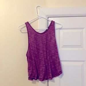 lululemon pink run/train tank top
